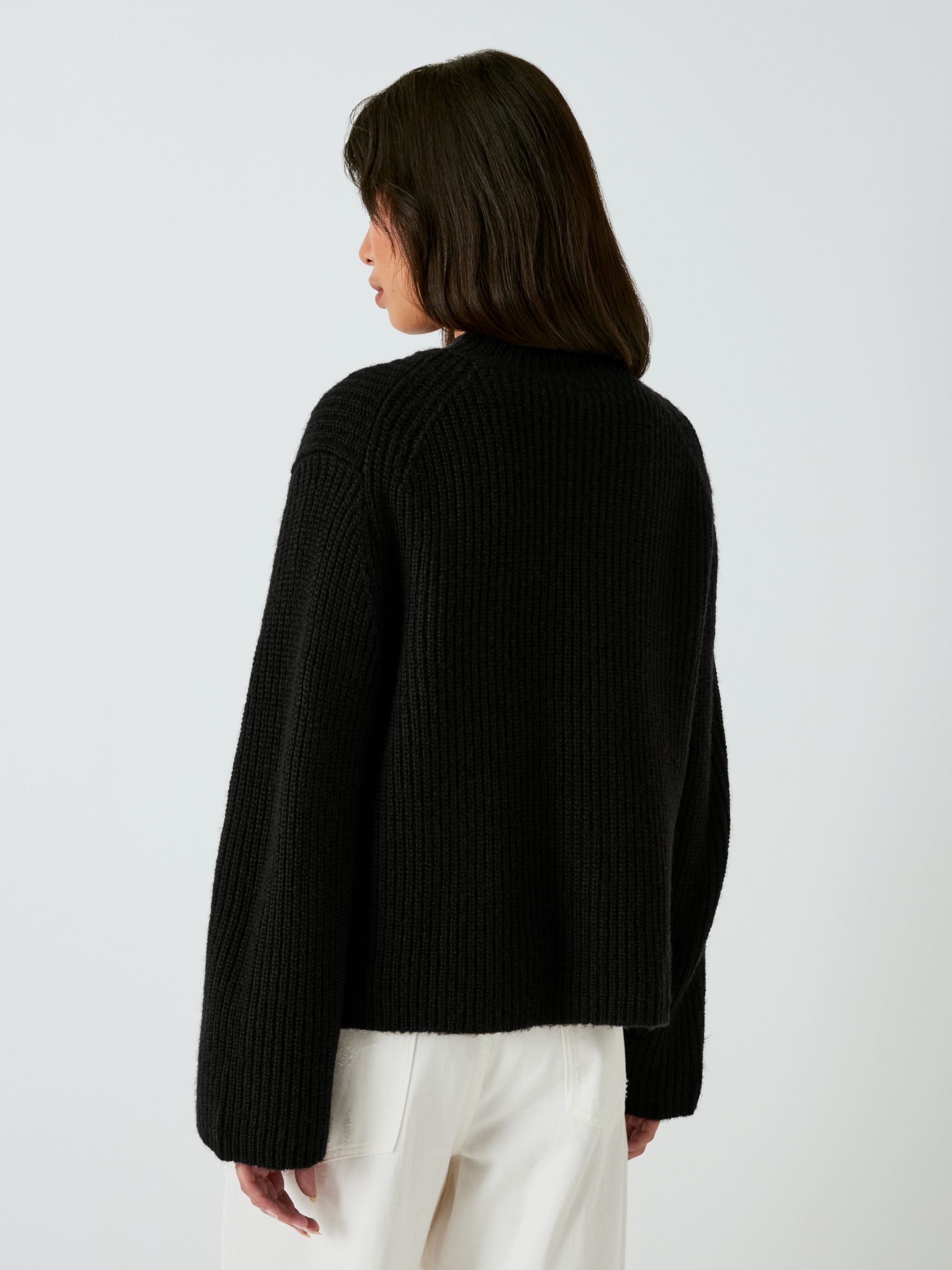 AND/OR Billy Rib Wool Blend Jumper, Black