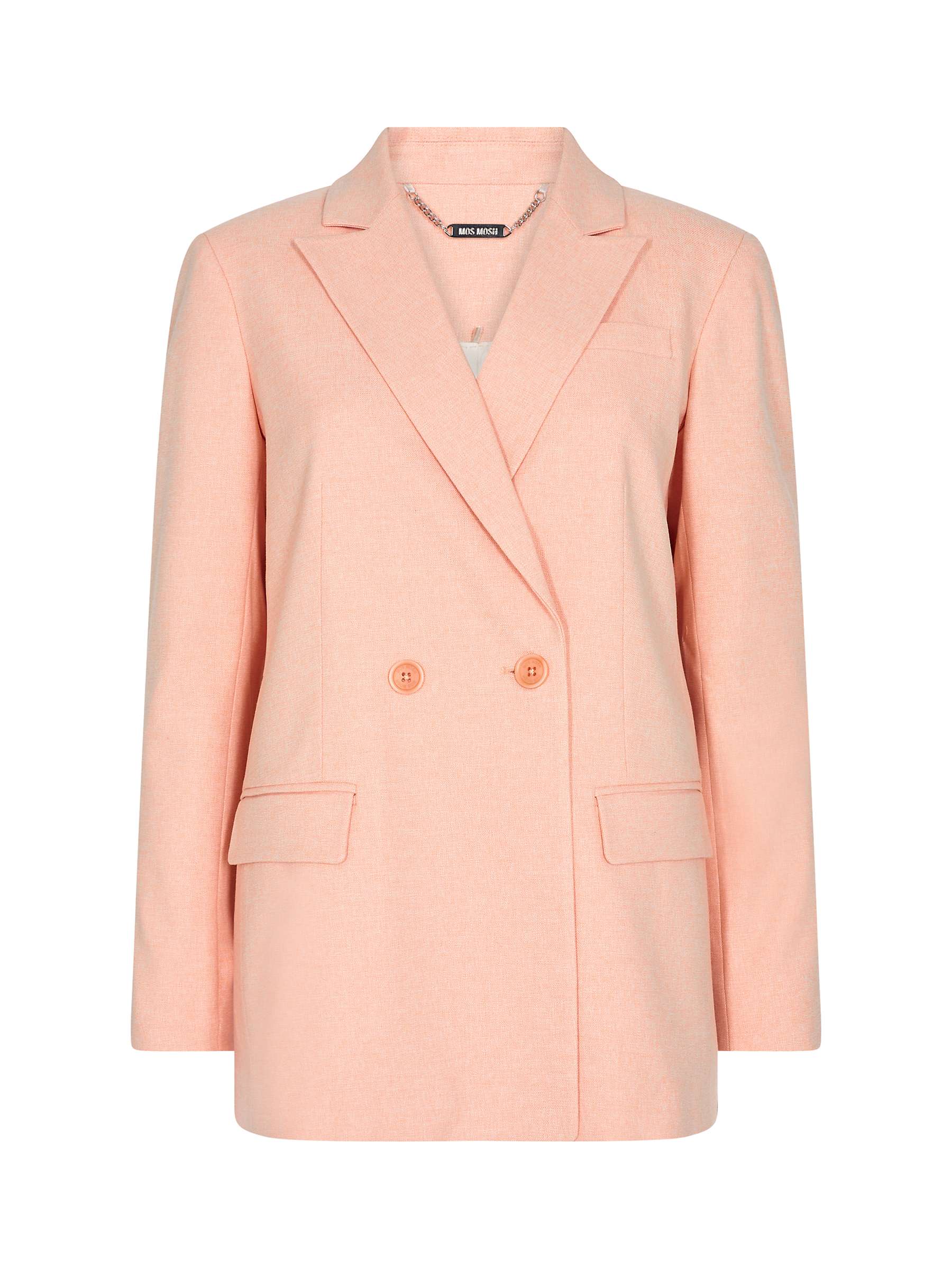 Buy MOS MOSH Wanda Twiggy Double Breasted Blazer, Coral Reef Online at johnlewis.com