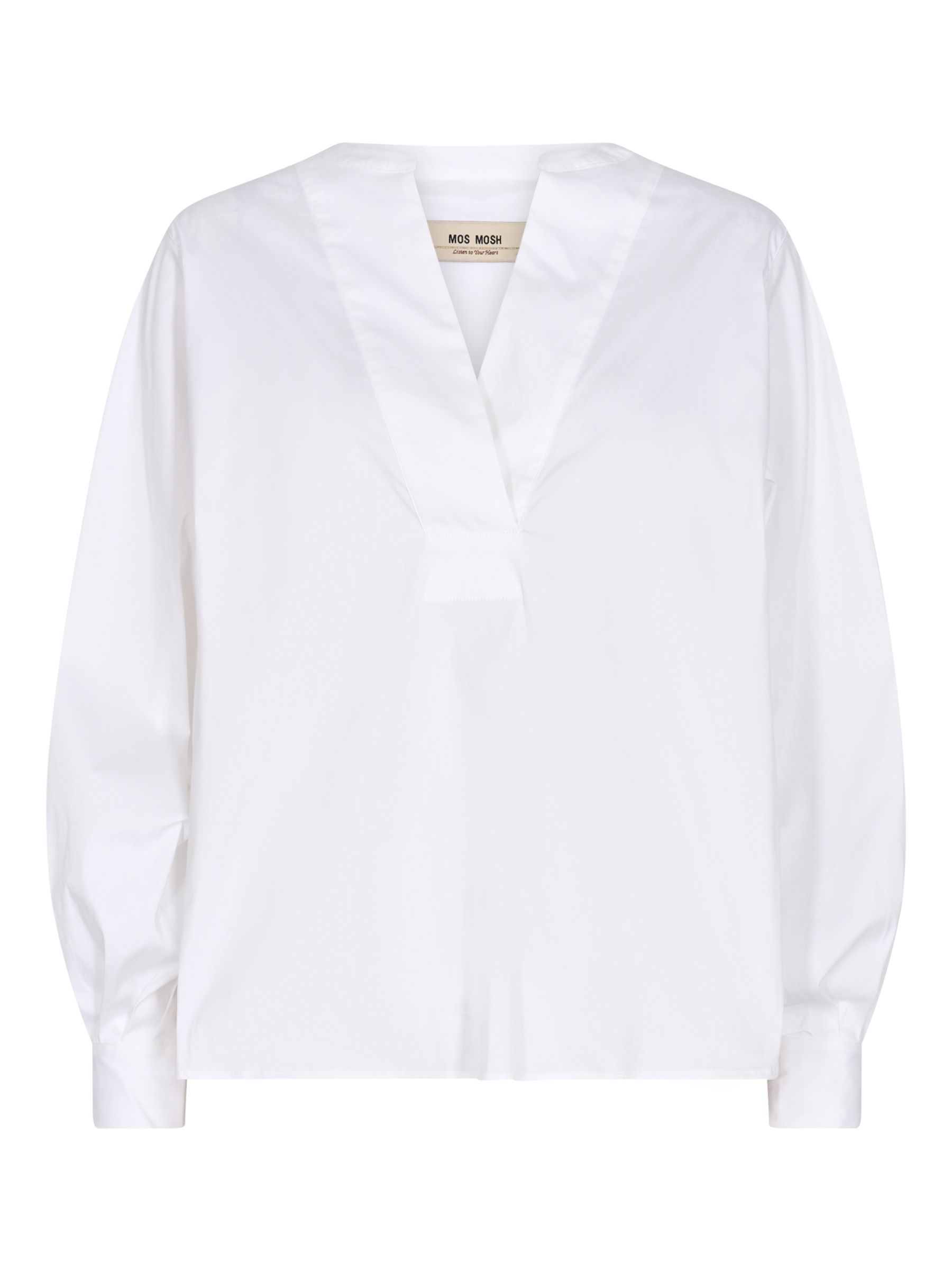 MOS MOSH Yen Relaxed Fit Blouse, White