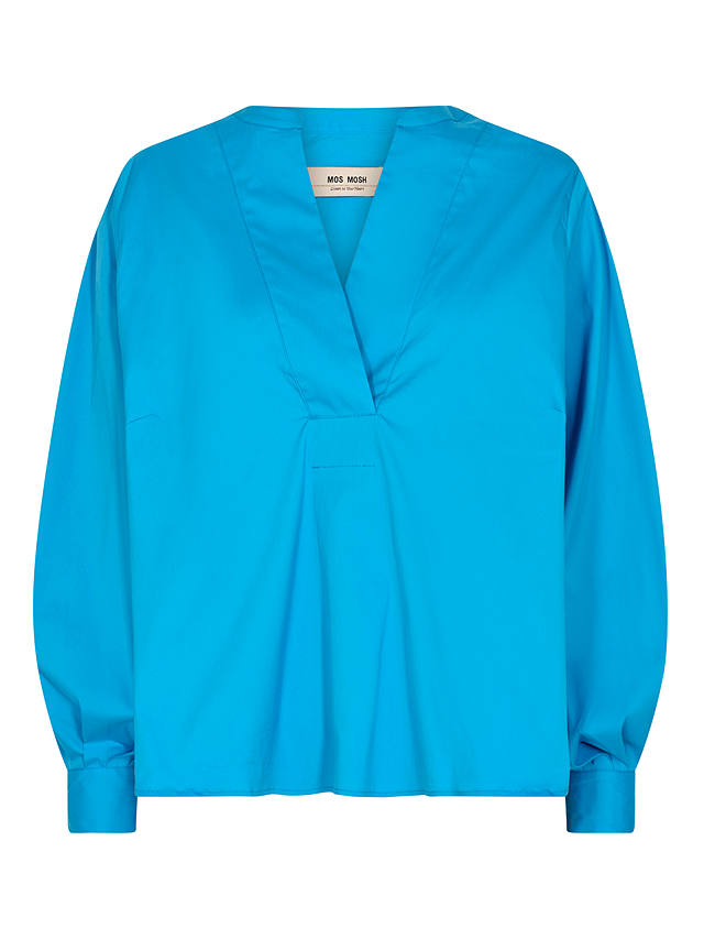 MOS MOSH Yen Relaxed Fit Blouse, Blue Aster