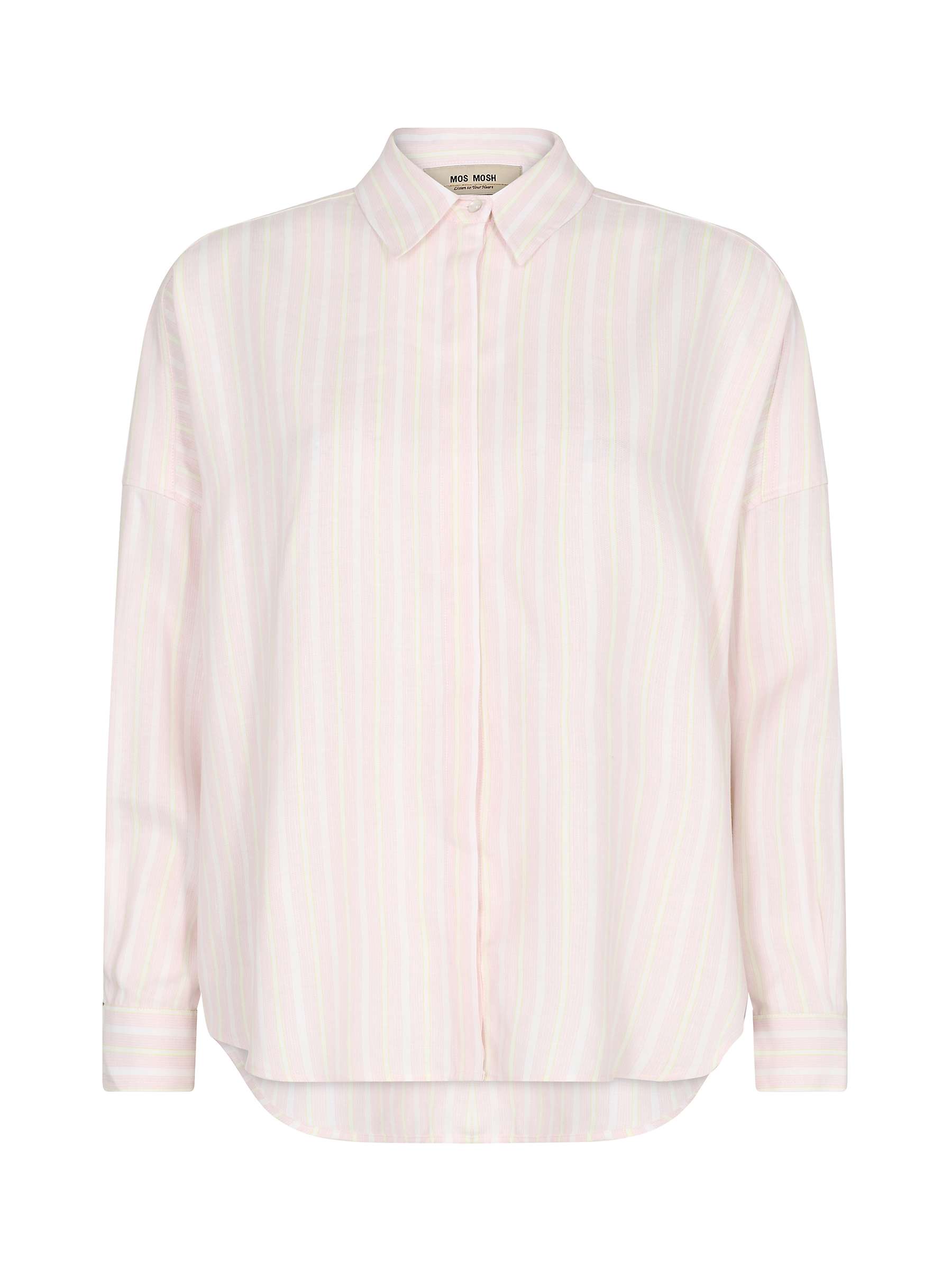 Buy MOS MOSH Janis Feminine Striped Shirt, Pink Online at johnlewis.com