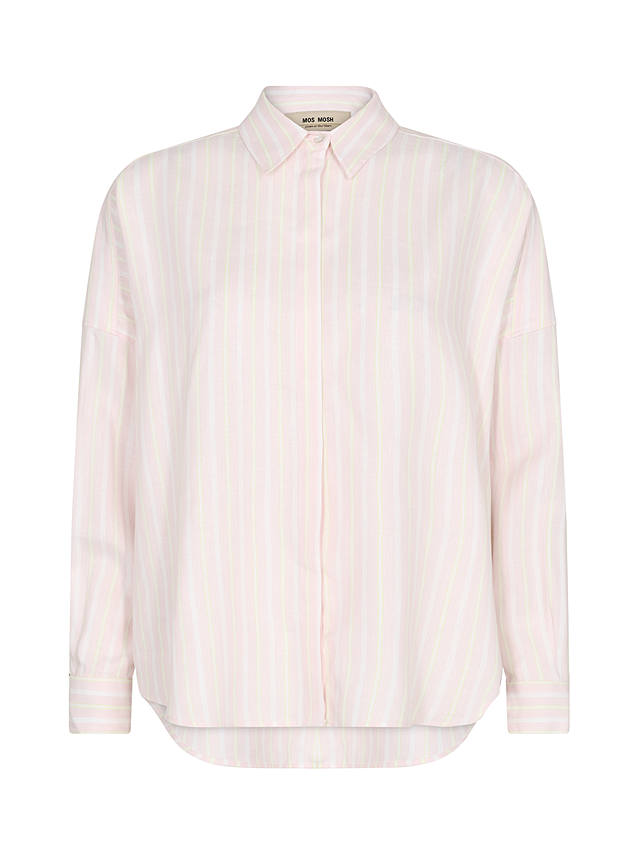 MOS MOSH Janis Feminine Striped Shirt, Pink
