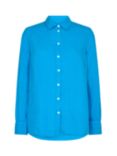 MOS MOSH Karli Linen Long Sleeve Shirt, Bright Blue