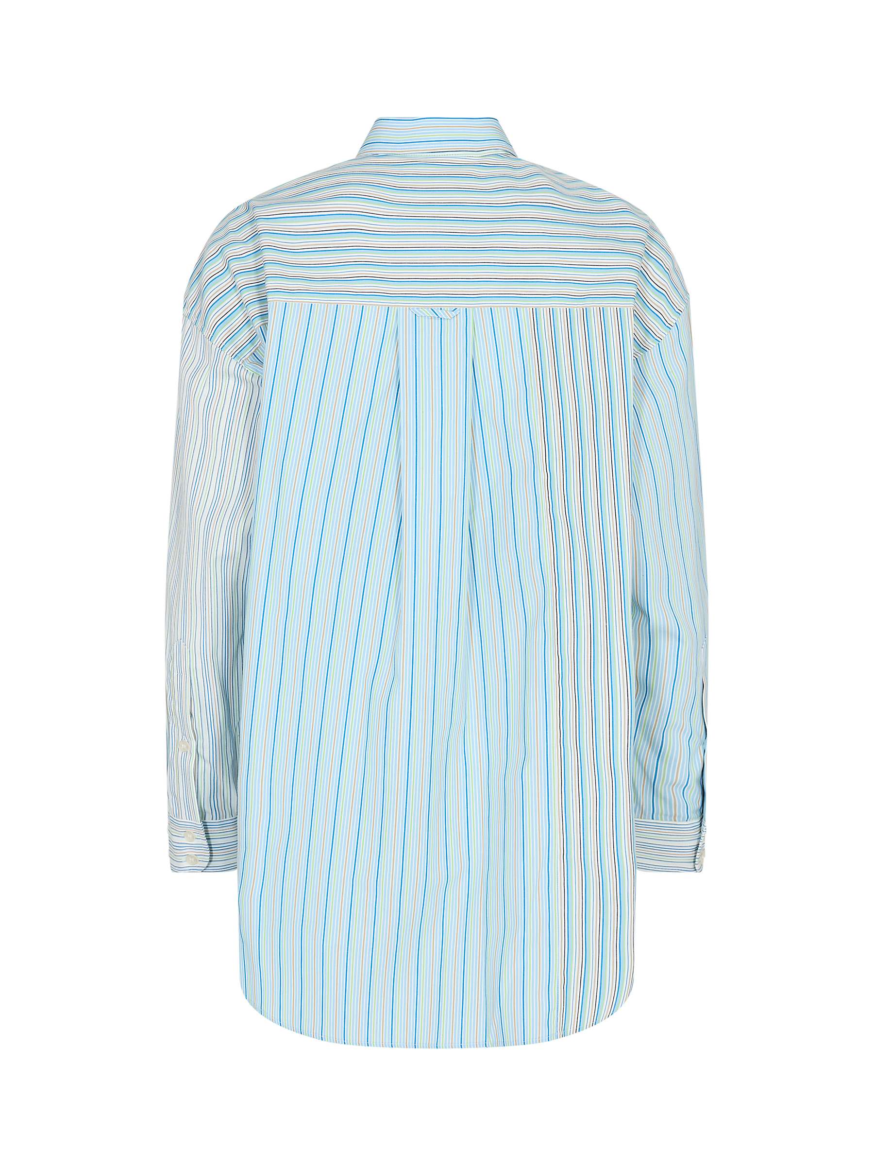 MOS MOSH Elke Multi Striped Shirt, Clear Sky at John Lewis & Partners