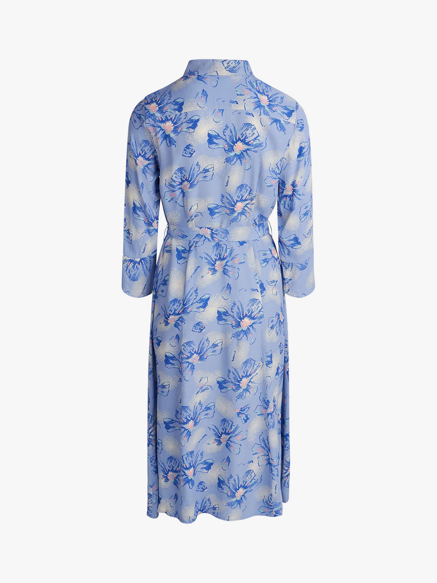 Buy Noa Noa Liva Floral Print Midi Dress, Blue/Rose Online at johnlewis.com