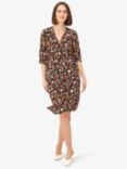 Noa Noa Laureen Floral Wrap Dress, Black/White