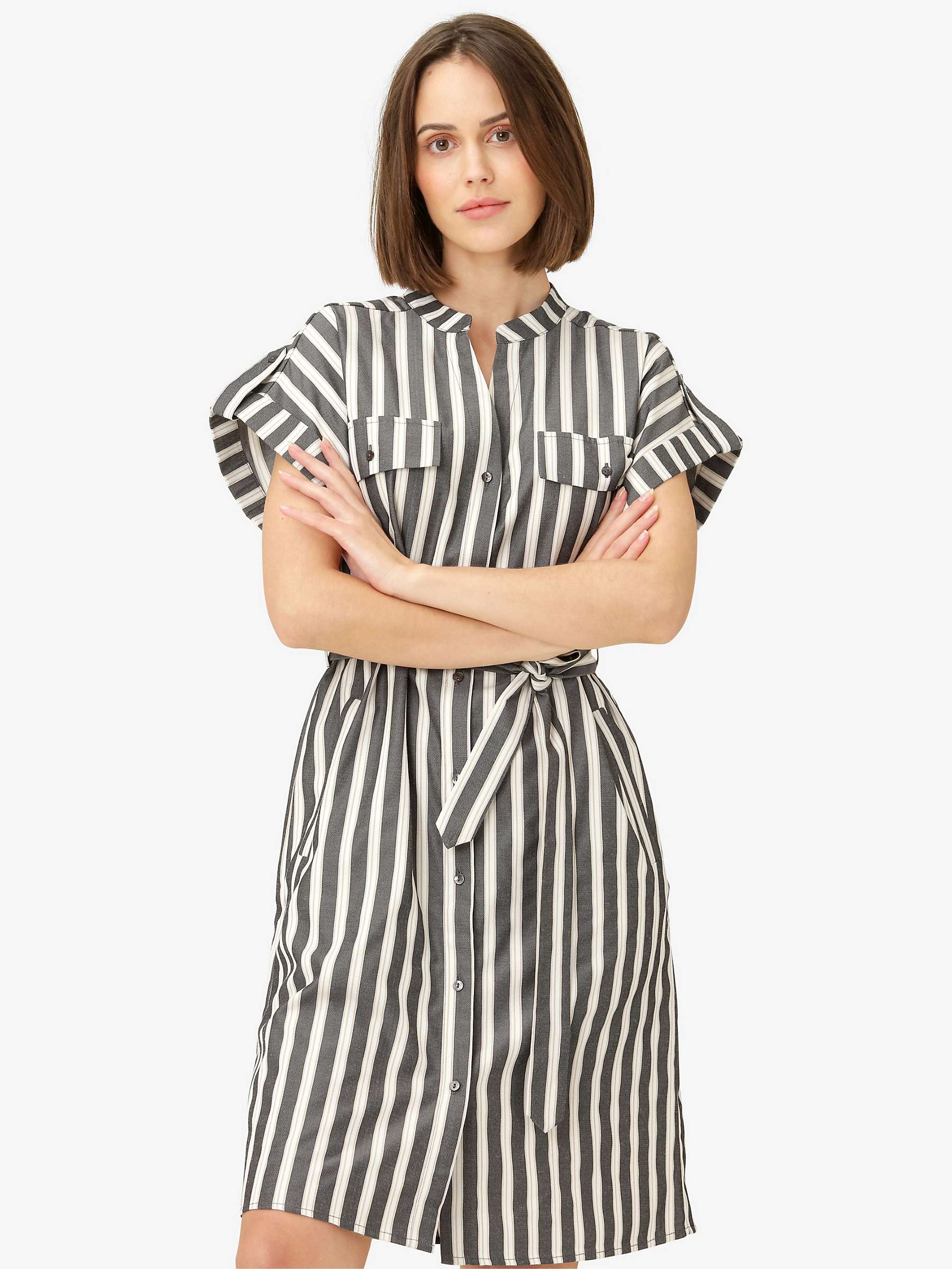 Buy Noa Noa Lilje Stripe Shirt Dress, Art Black Online at johnlewis.com