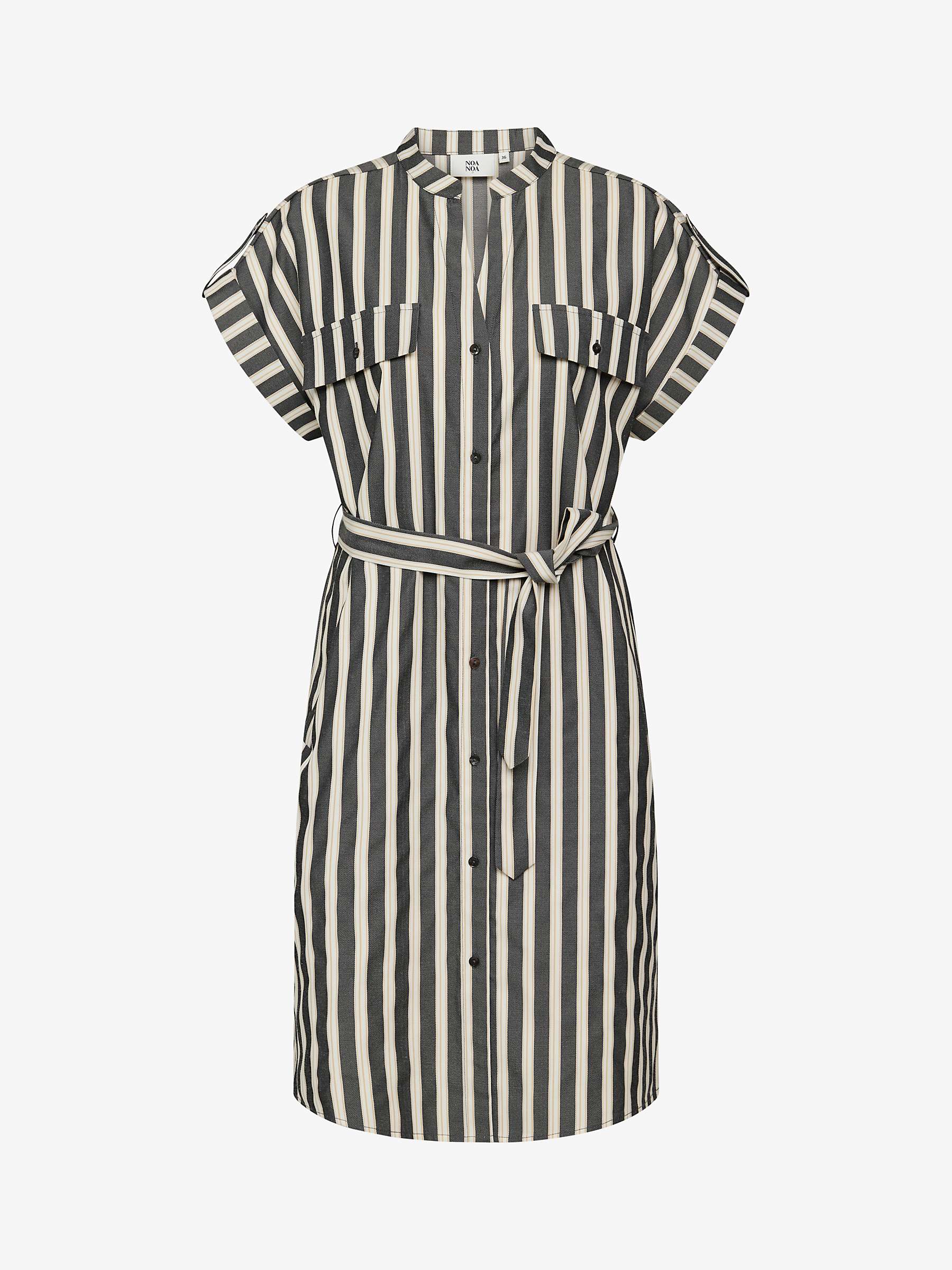 Buy Noa Noa Lilje Stripe Shirt Dress, Art Black Online at johnlewis.com