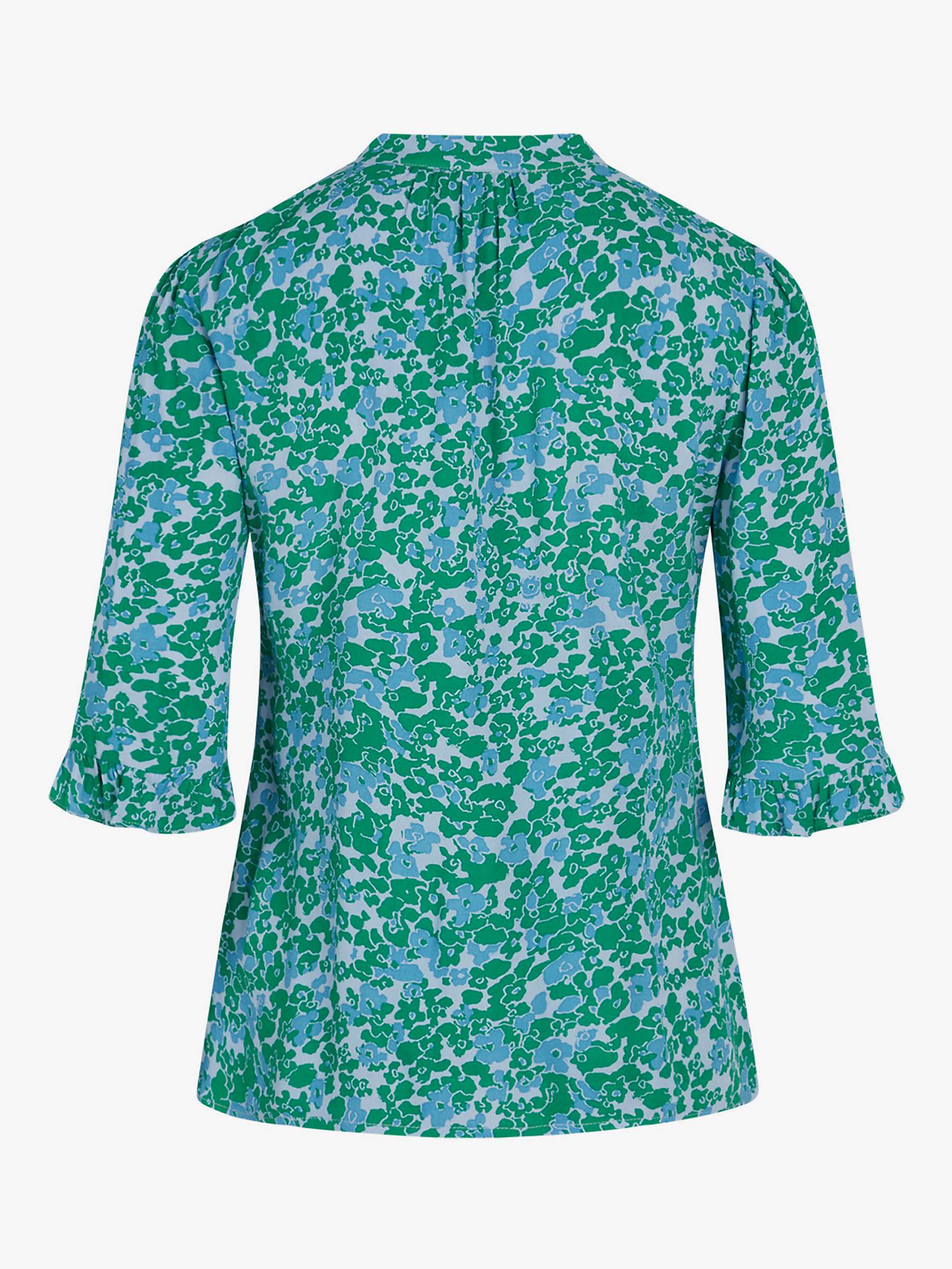 Buy Noa Noa Bella Floral Shirt, Blue/Green Online at johnlewis.com