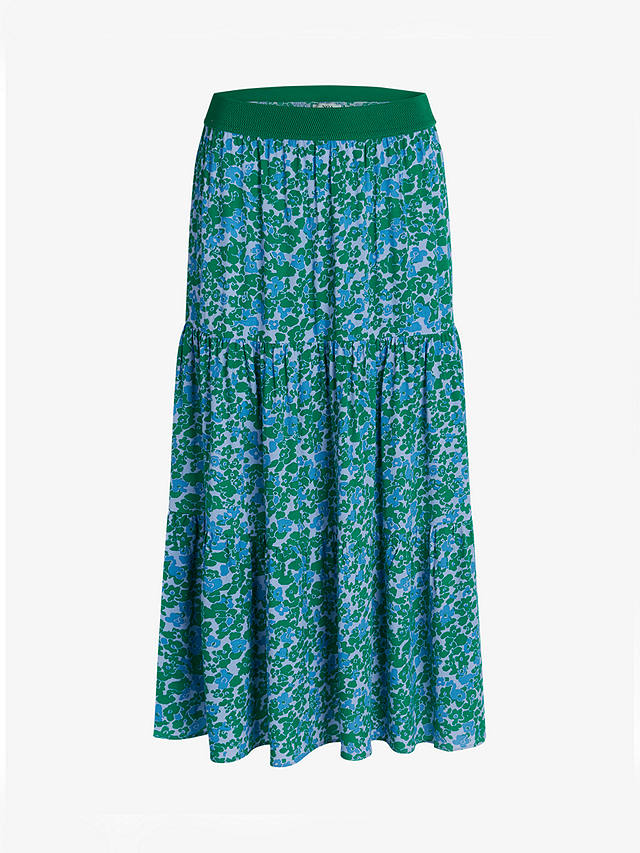Noa Noa Bella Floral Tiered Skirt, Blue/Green