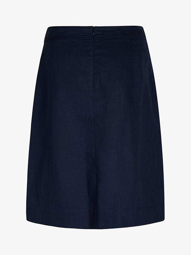 Noa Noa Lise Linen Skirt, Dress Blues