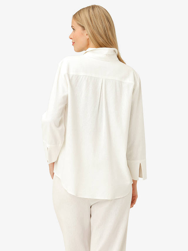 Noa Noa Amira Linen Blend Shirt, White