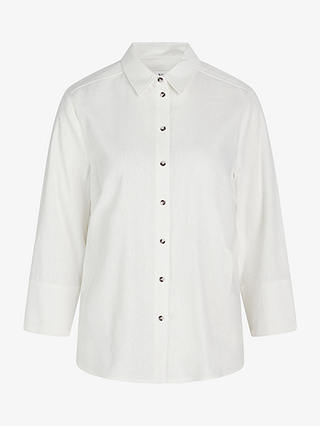 Noa Noa Amira Linen Blend Shirt, White