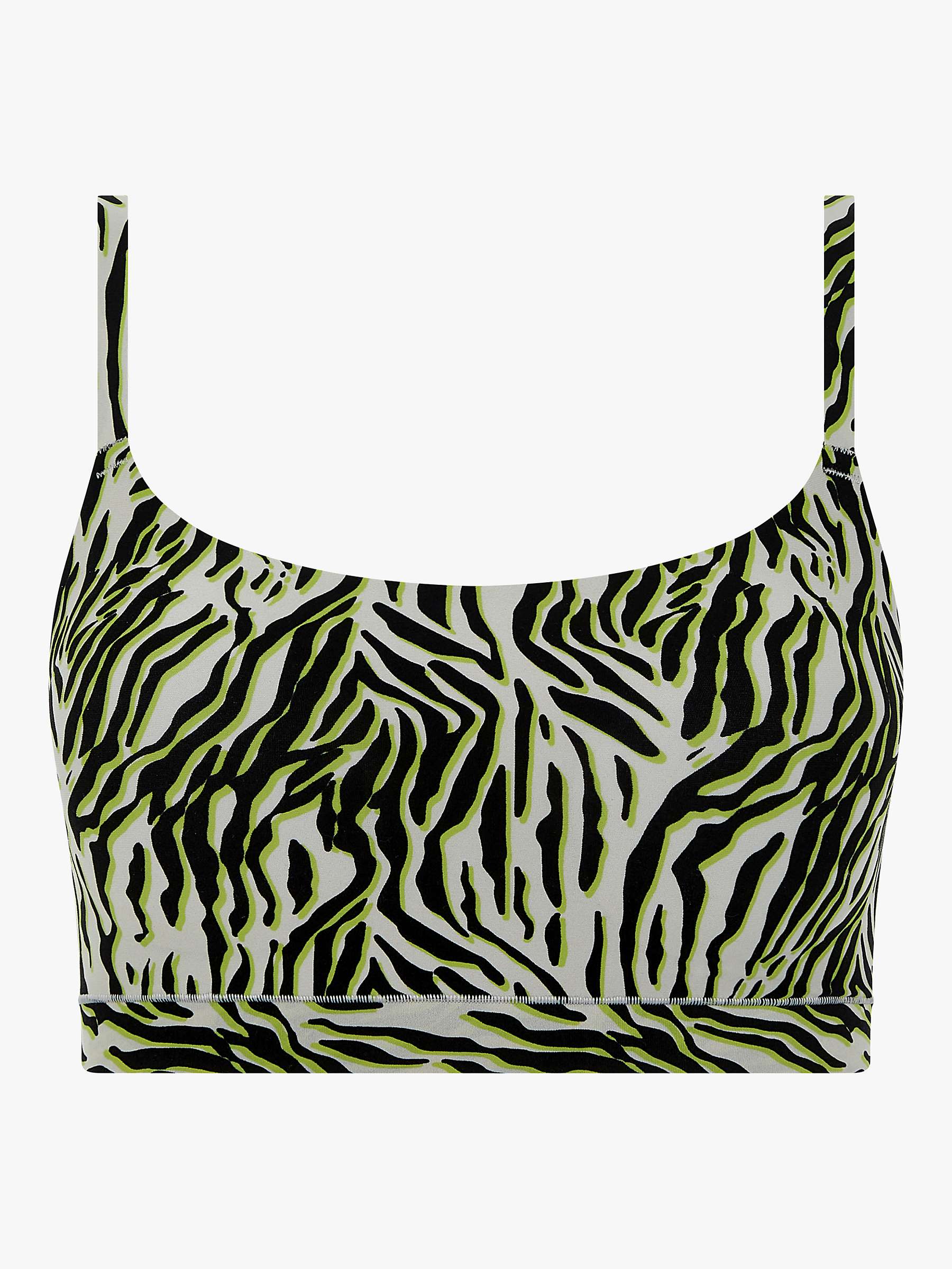 Buy Chantelle Soft Stretch Zebra Scoop Padded Bralette, Black/Multi Online at johnlewis.com