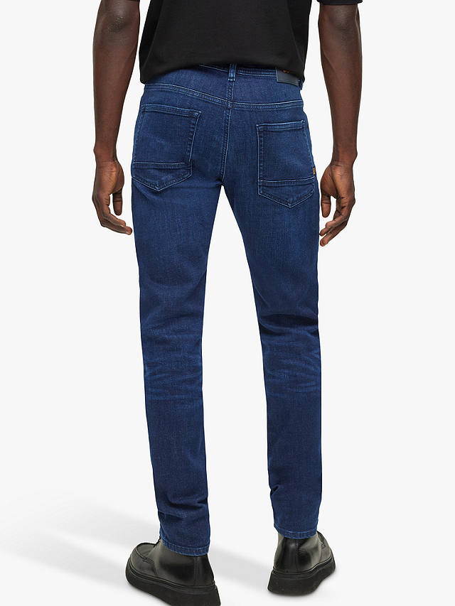 BOSS Taber Tapered Fit Jeans, Navy
