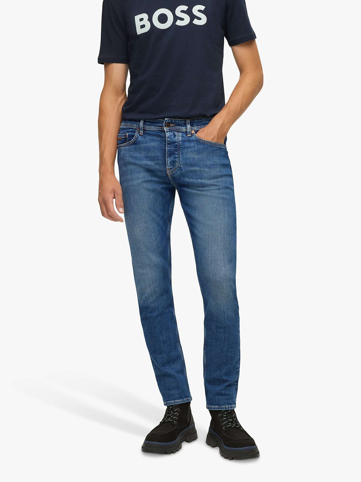 Buy BOSS Taber Tapered Fit Jeans Online at johnlewis.com