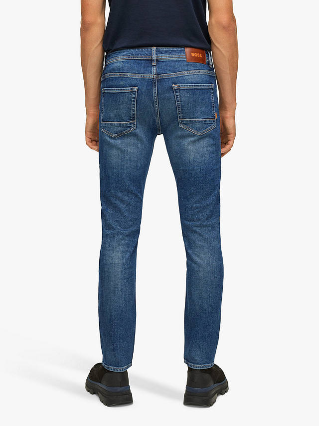 BOSS Taber Tapered Fit Jeans, Medium Blue