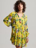 Superdry Studios Floral Dress, Floral Yellow