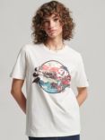 Superdry Japanese Vintage Logo Graphic T-Shirt, Off White