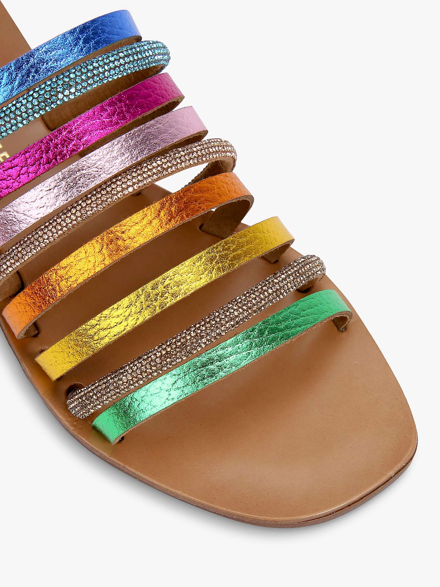 Buy Kurt Geiger London Daisy Leather Strap Sandals, Multi Online at johnlewis.com