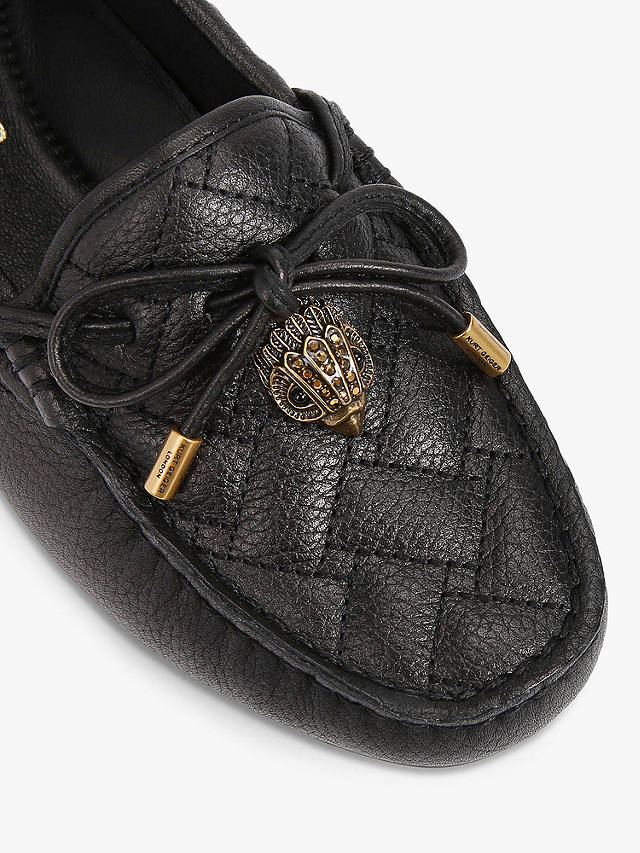Kurt Geiger London Eagle Leather Loafers, Black