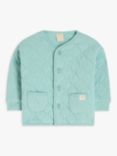 John Lewis Baby Wadded Quilted Jacket, Blue