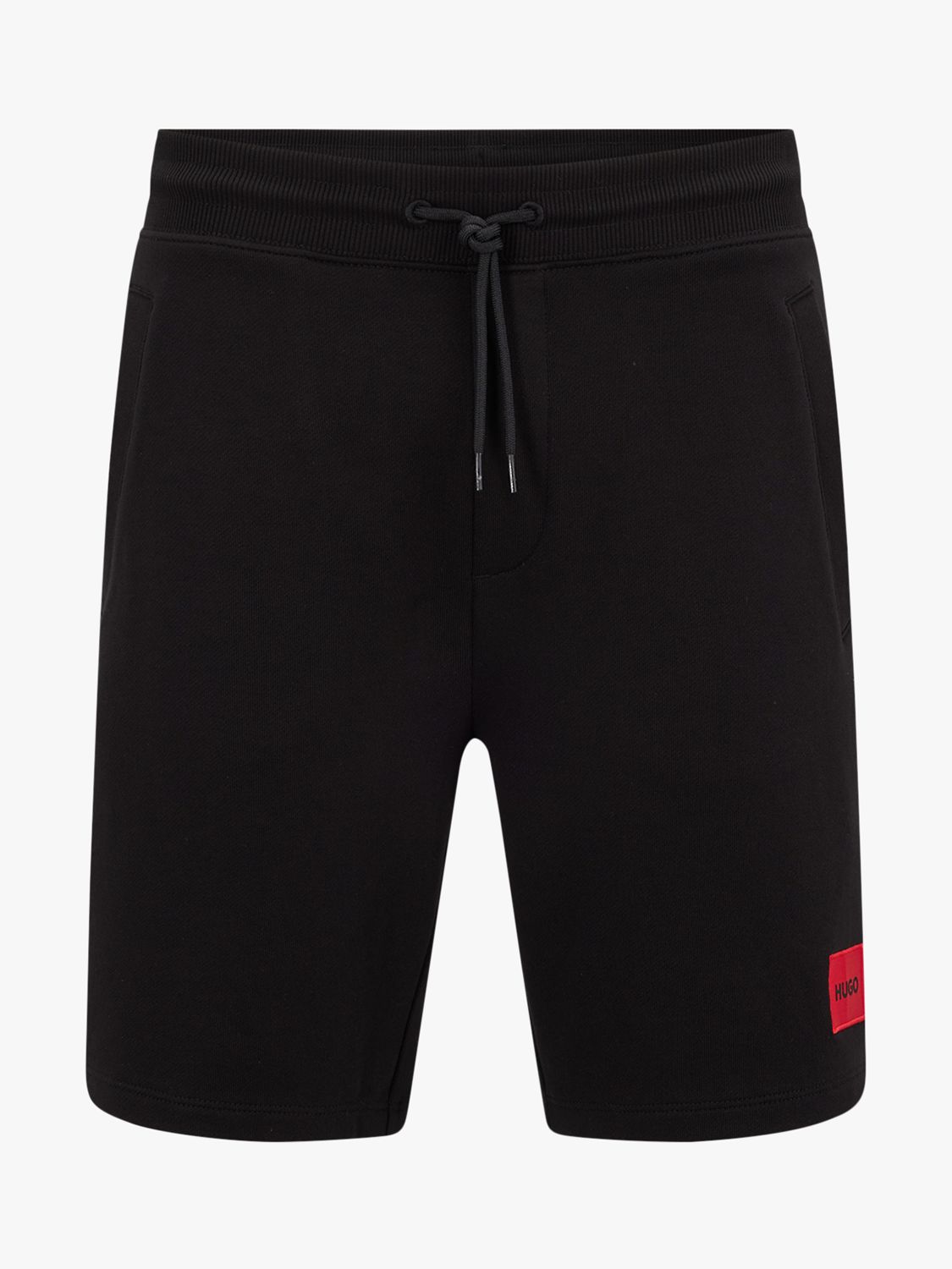HUGO Diz Cotton Sweat Shorts, Black, XS