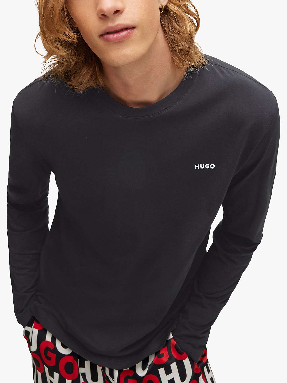 Buy HUGO Derol Long Sleeve T-Shirt Online at johnlewis.com