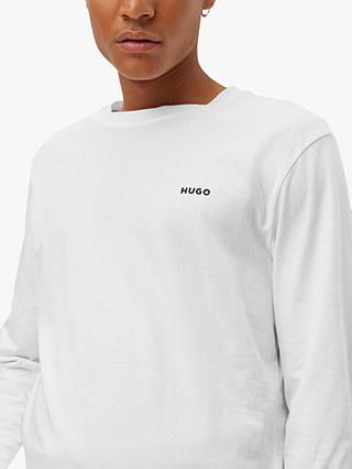HUGO Derol Long Sleeve T-Shirt, White