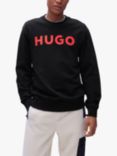 HUGO Dem Logo Sweatshirt, Black