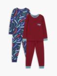 John Lewis Kids' Crocodile Pyjama Set, Pack of 2, Multi