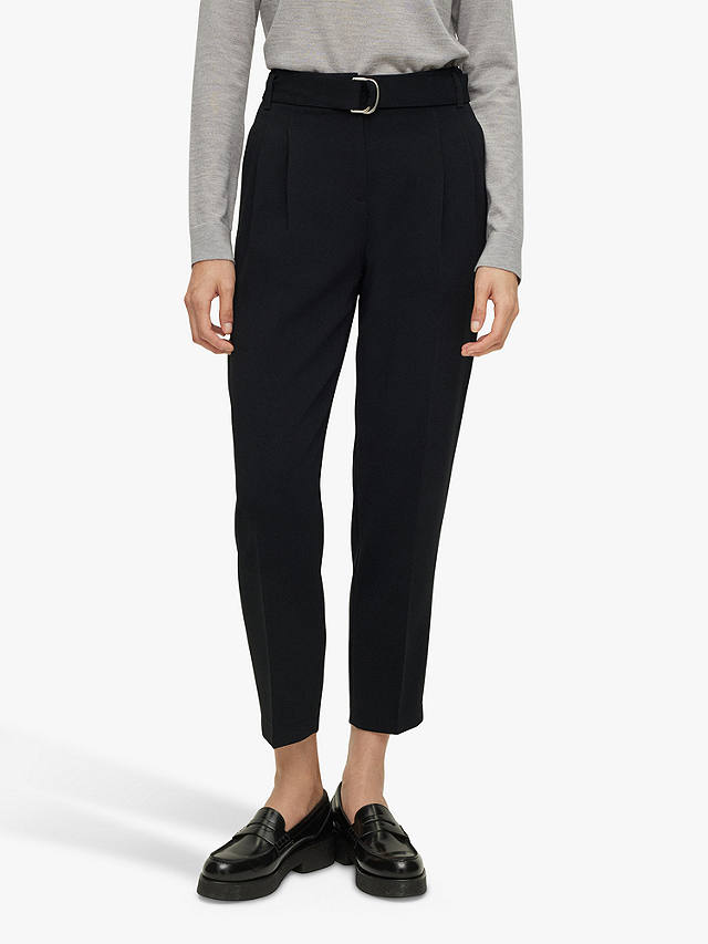 BOSS Tapia Cropped Trousers, Black