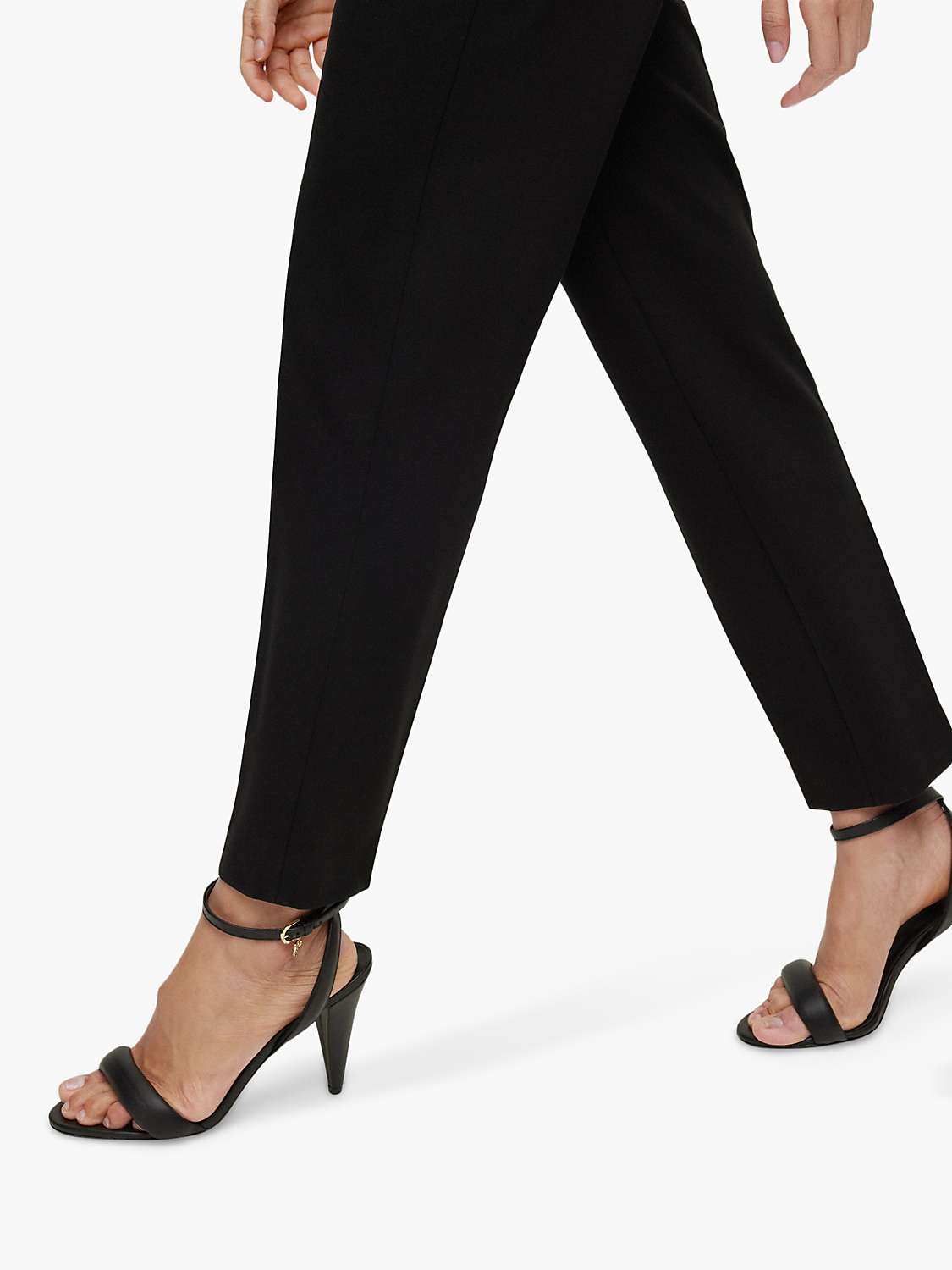 Buy BOSS Tilunara Regular Fit Trousers, Black Online at johnlewis.com