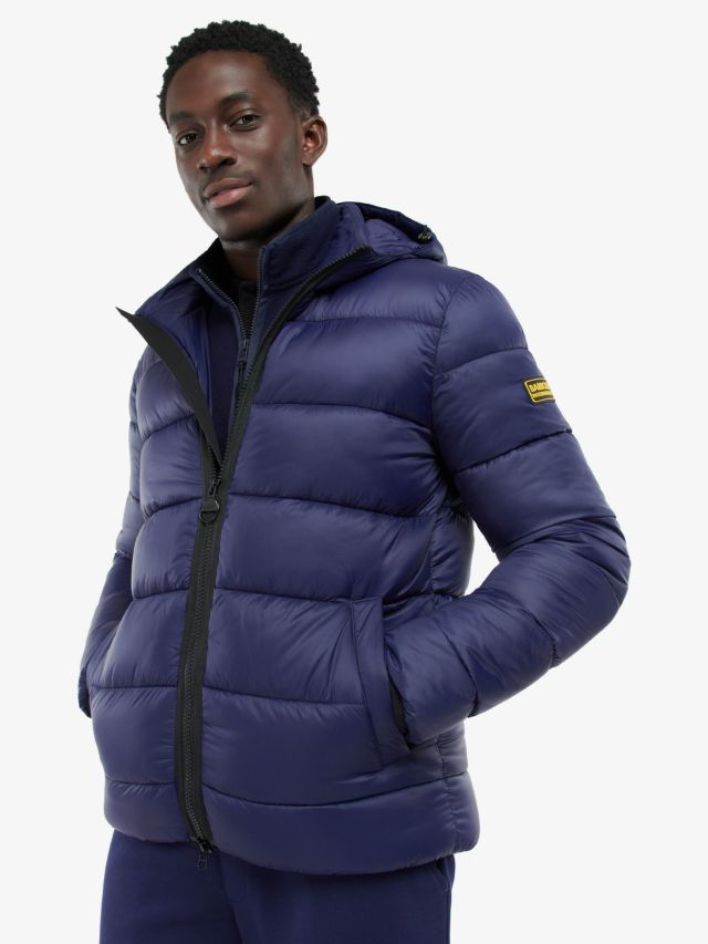 Mens barbour puffer clearance coat