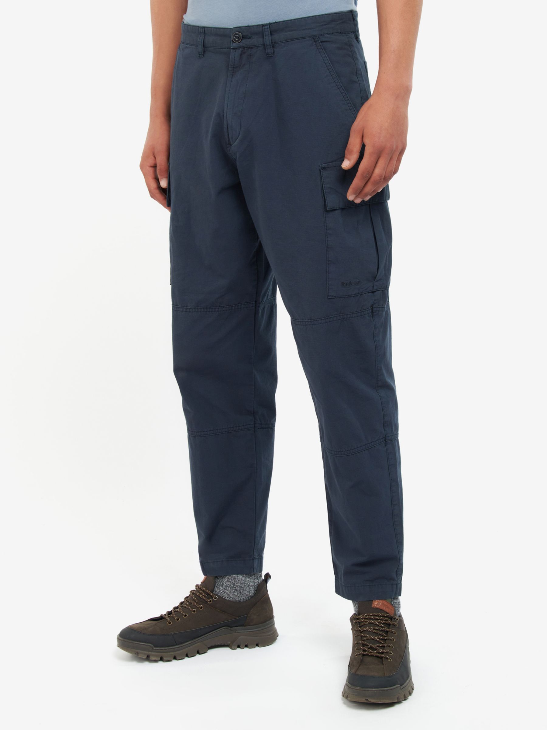 Barbour Essential Ripstop Cargo Trousers, Navy, 30