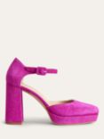 Boden Suede Platform Shoes, Deep Rose Violet