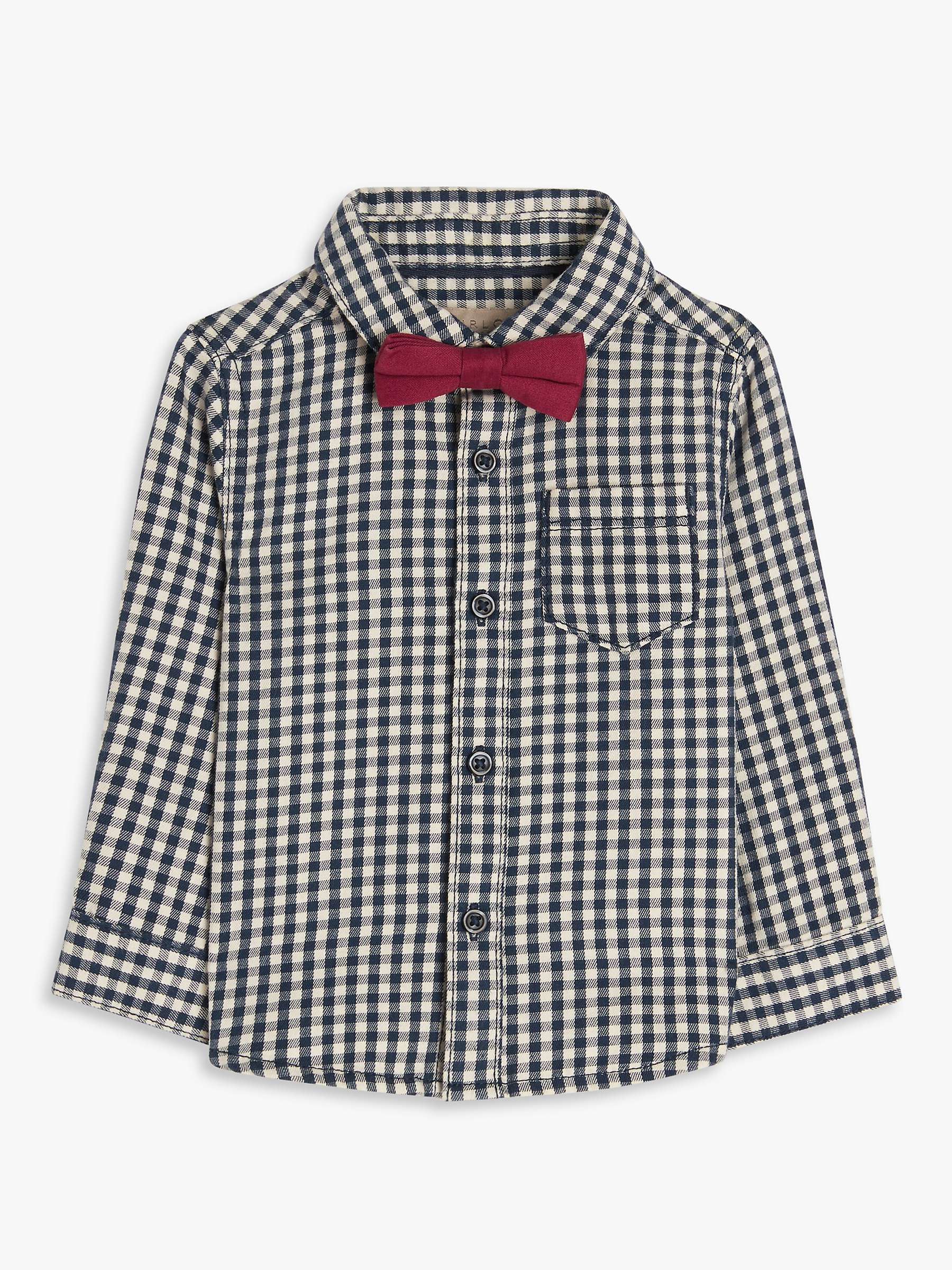 Buy John Lewis Baby Gingham Shirt & Bow Tie Set Online at johnlewis.com