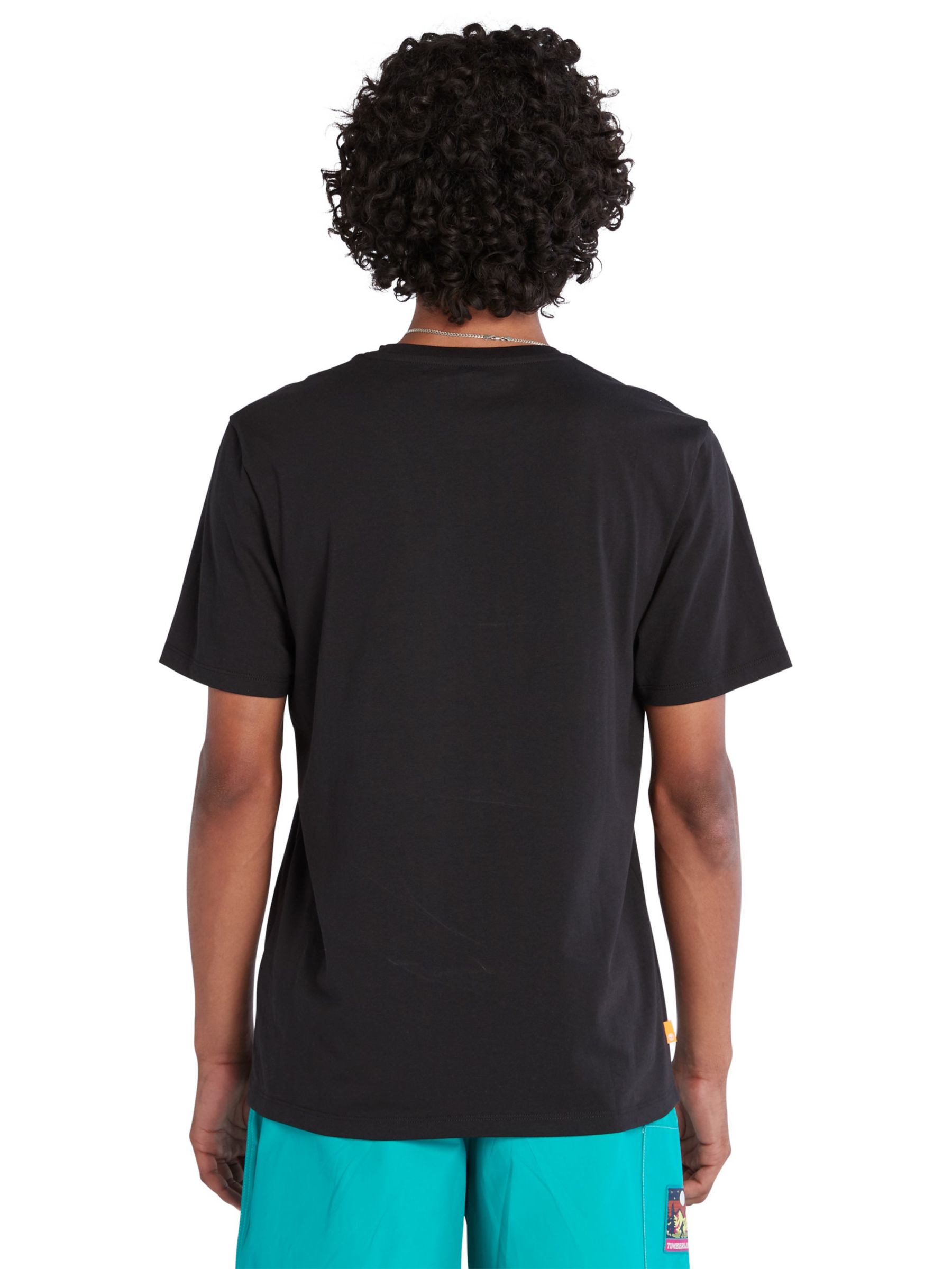 Timberland T-Shirt with History Back Print in Black
