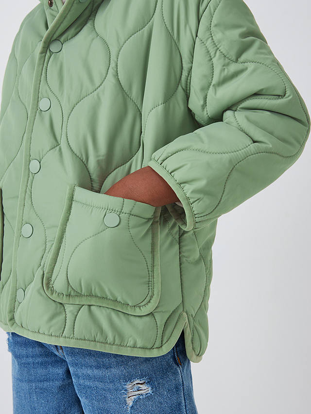 John Lewis Kids' Quilted Jacket, Green