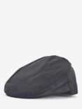 Barbour Waxed Cotton Flat Cap, Black