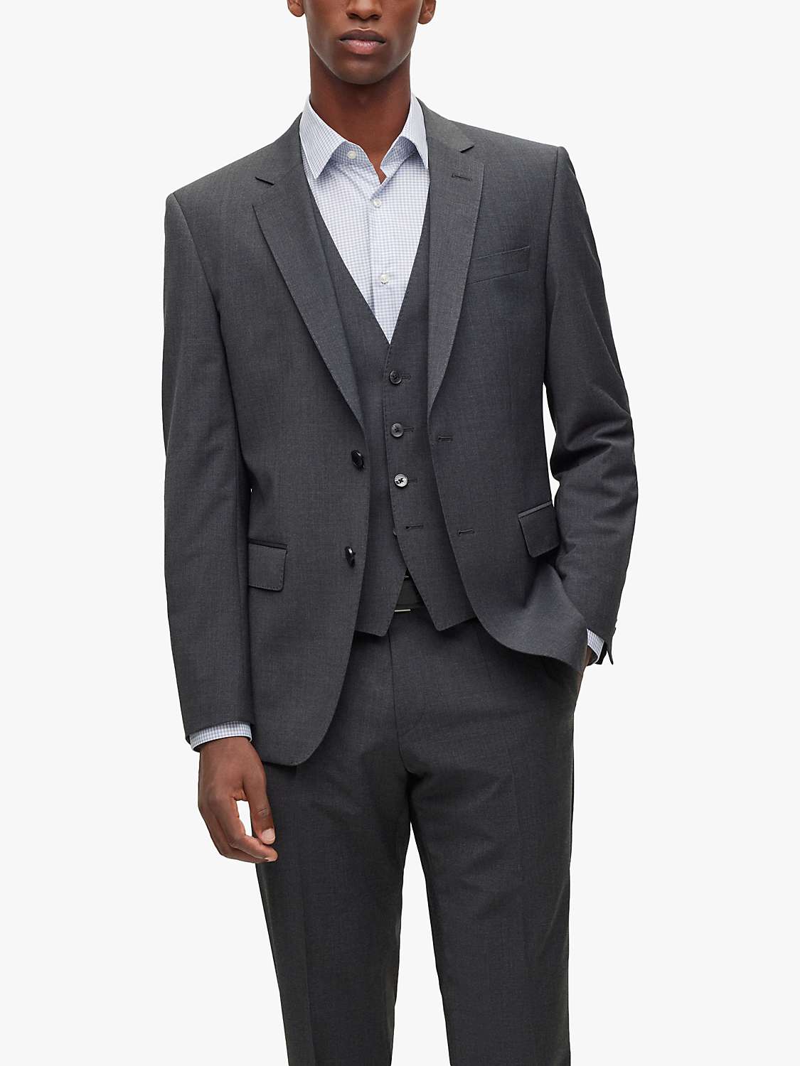Buy BOSS Huge Virgin Wool Slim Fit Suit Jacket Online at johnlewis.com