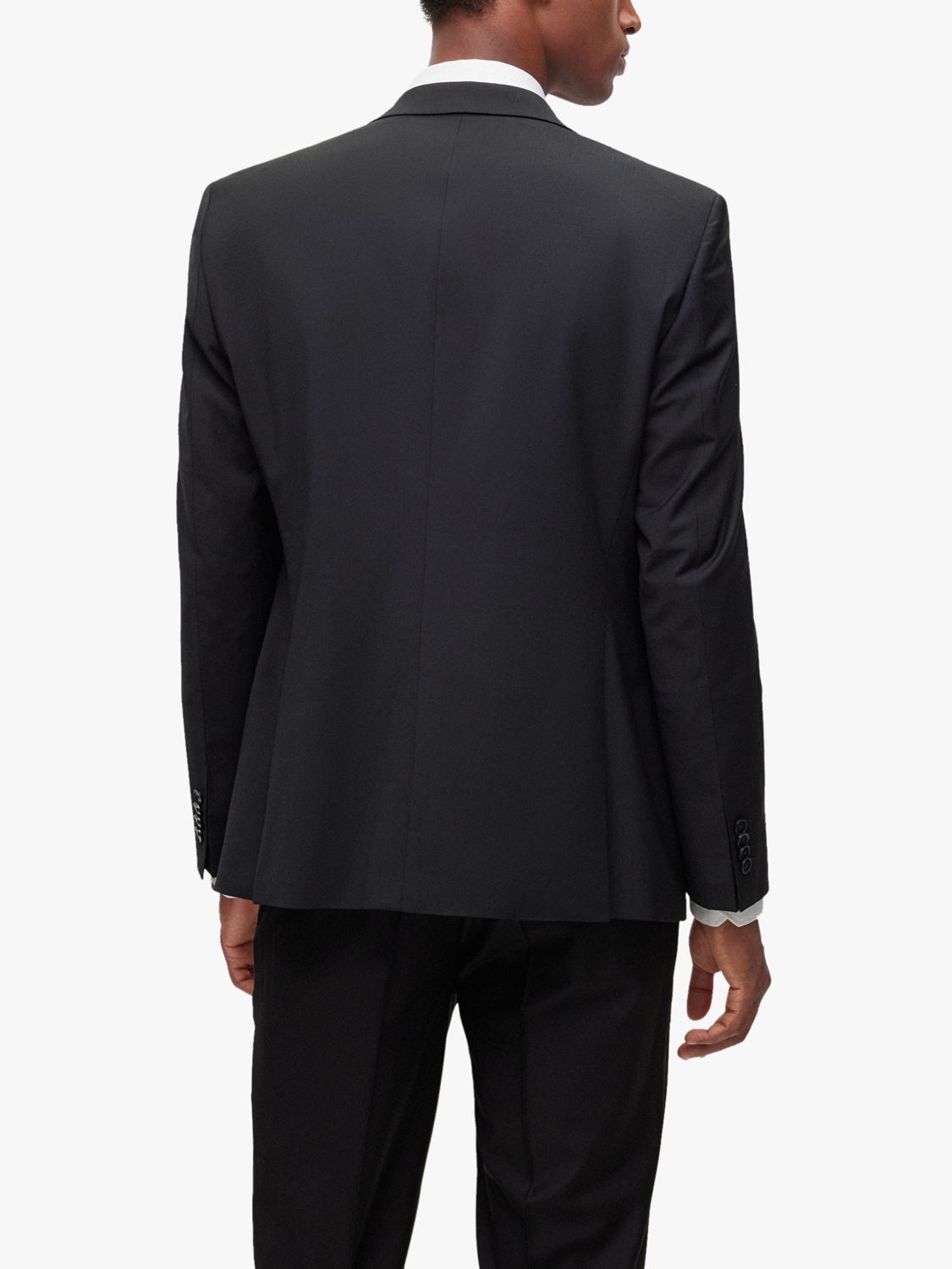 BOSS Jasper Wool Blend Suit Jacket, Black at John Lewis & Partners