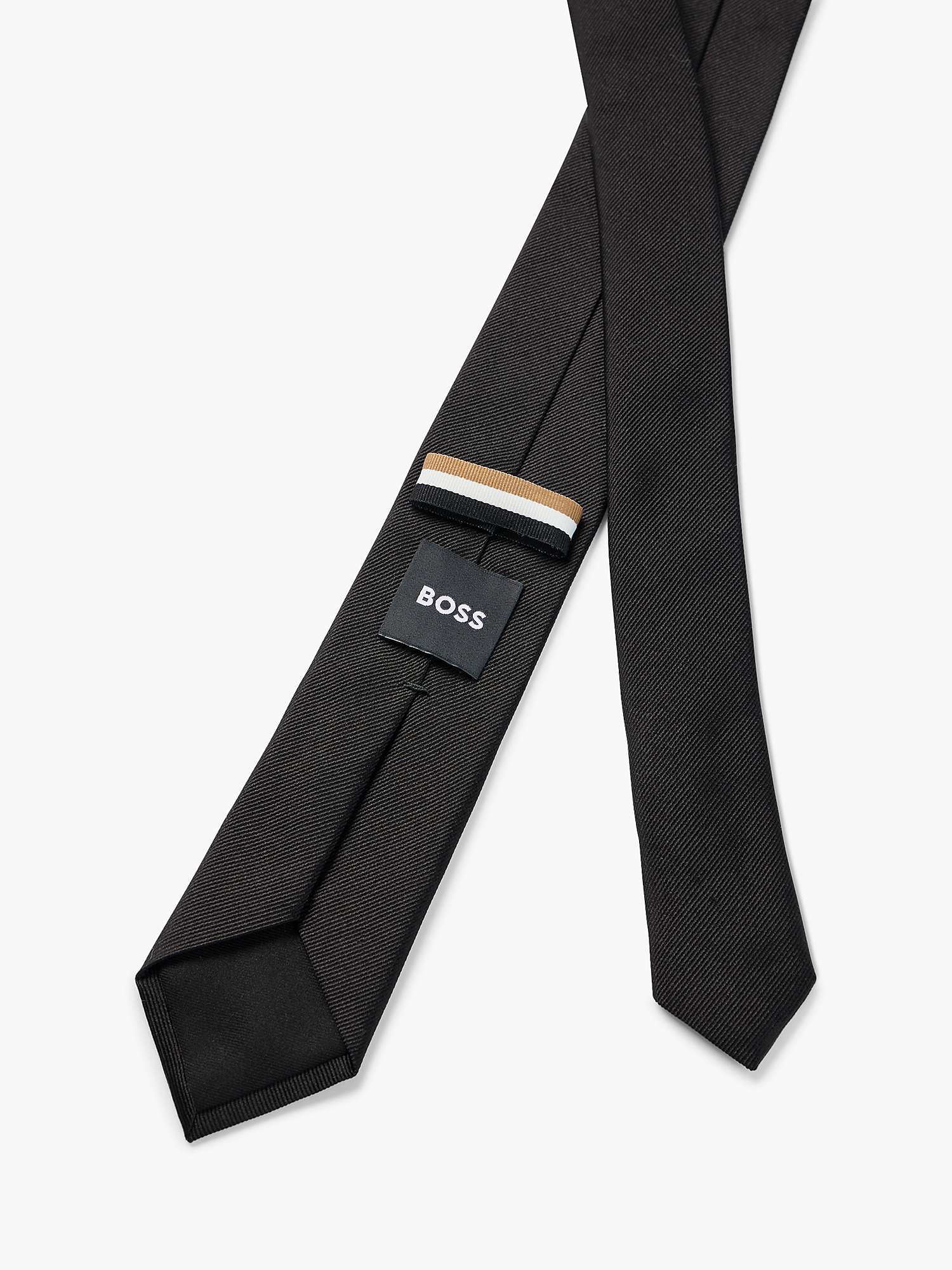 Buy BOSS Plain Silk Tie Online at johnlewis.com