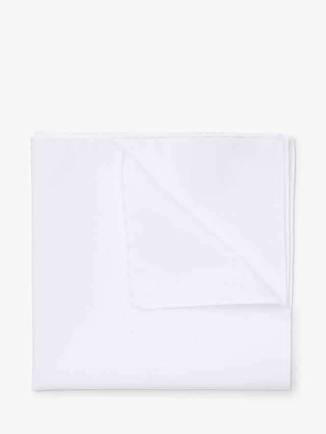 HUGO BOSS Cotton Pocket Square, White