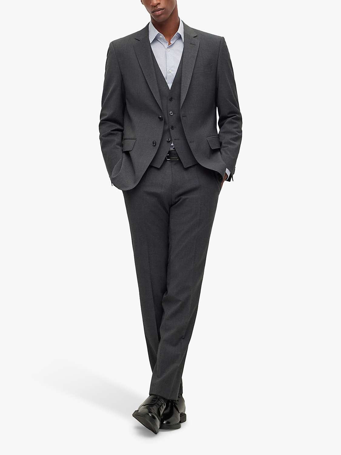 Buy BOSS Genius Virgin Wool Slim Fit Suit Trousers Online at johnlewis.com