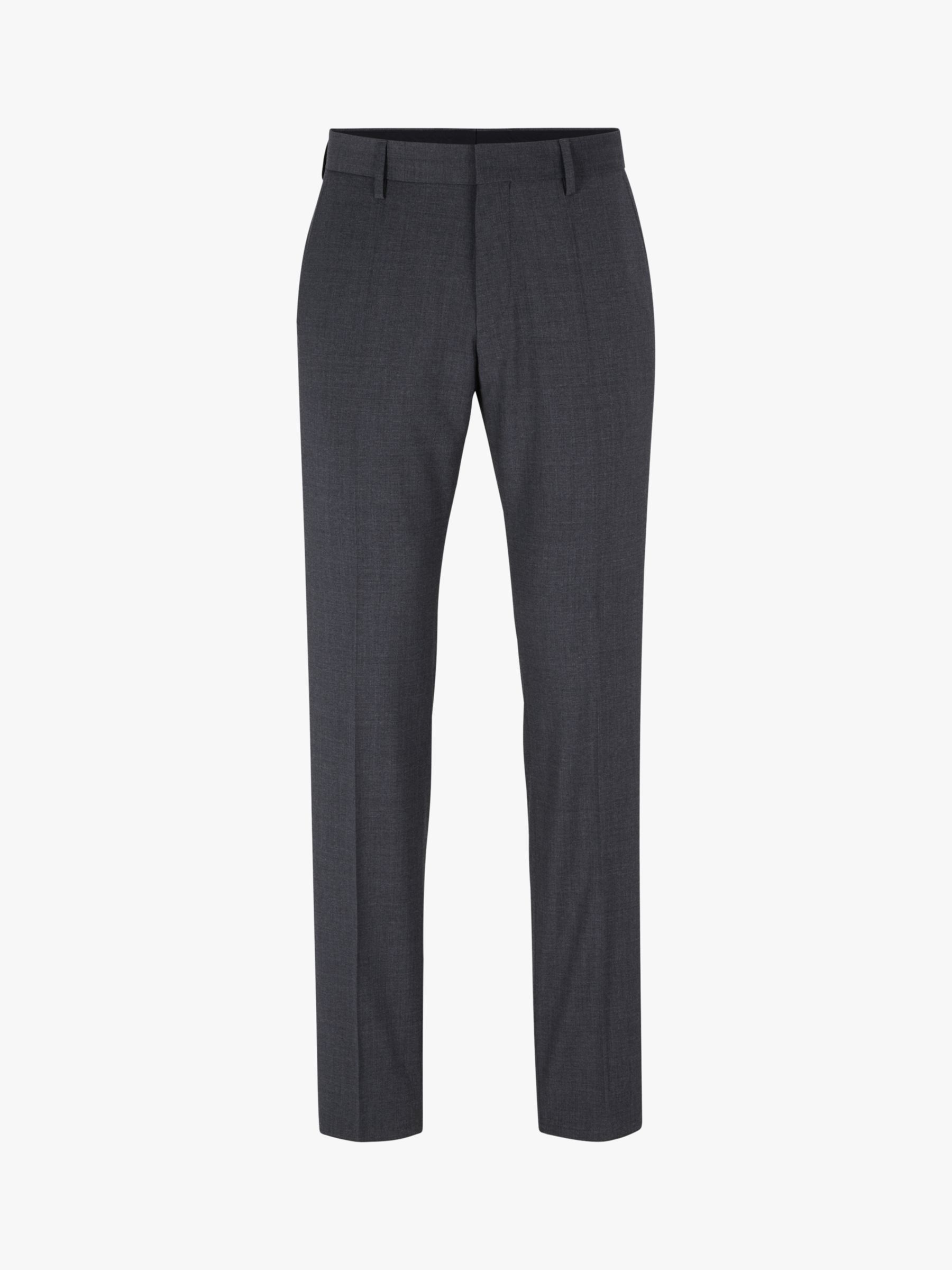 Boss Genius Virgin Wool Slim Fit Suit Trousers Dark Grey At John Lewis And Partners