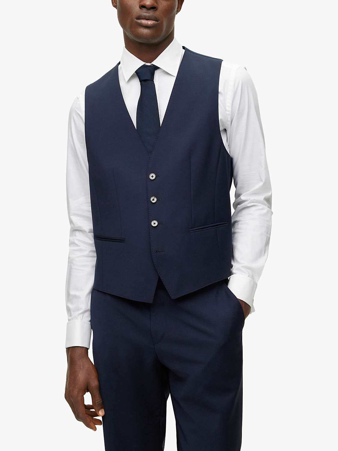 Buy BOSS Jasper Wool Blend Tailored Waistcoat Online at johnlewis.com