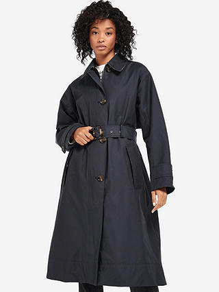 Barbour Somerland Trench Coat, Navy, 8