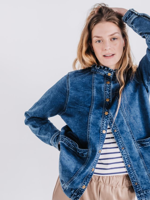 Cape sale jean jacket