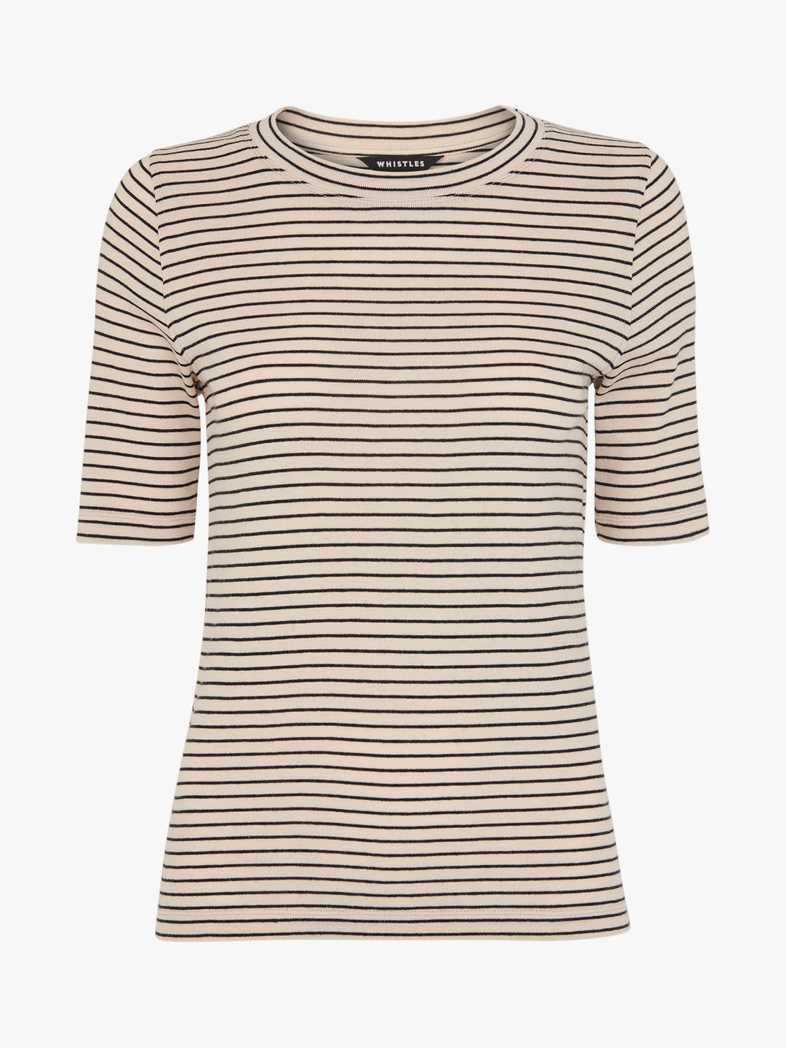Whistles Slim Stripe T-Shirt, Navy/Multi at John Lewis & Partners
